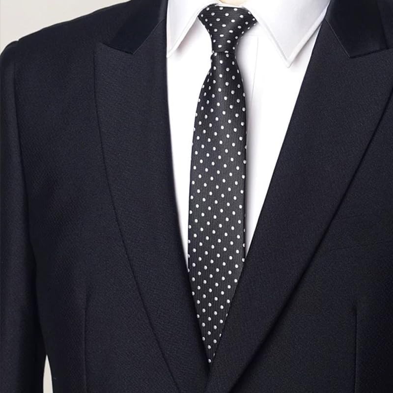 Sdopbinbin Leopard Print and Black Polka Dot Tie for Women and Men - Halloween Cosplay Business Neck Tie - Image 5